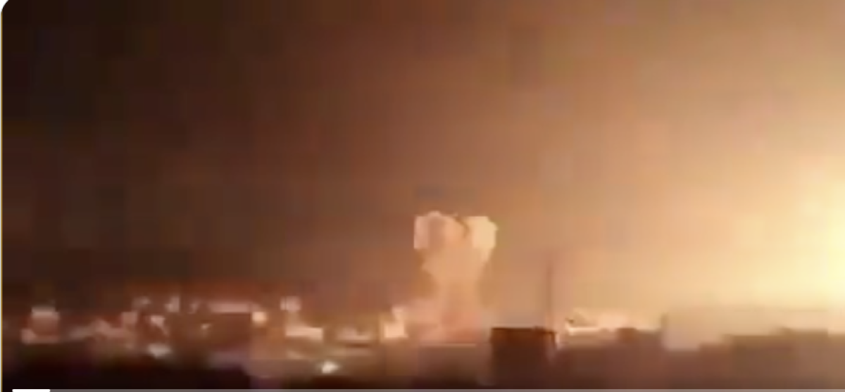 مقطع قديم من قصف غزة  وليس للحرب بين الهند وباكستان