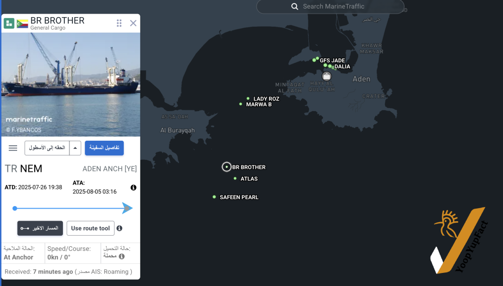 يوب يوب يكشف خيوط شحنة سلاح خطيرة تم ضبطها في ميناء عدن