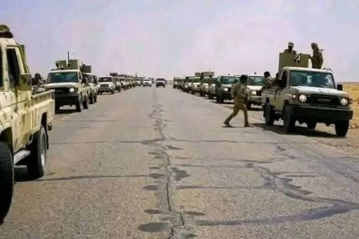 صورة إرسال تعزيزات سعودية إلى حضرموت قديمة